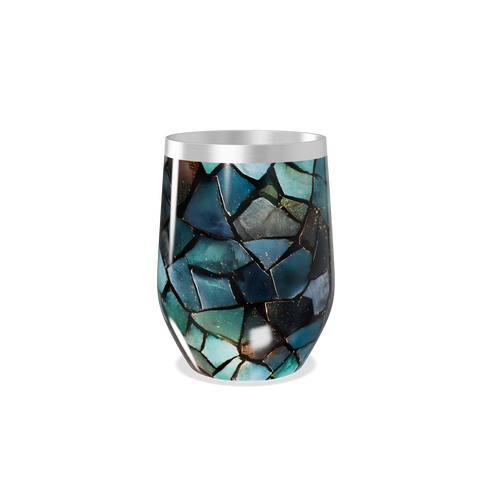 Copo Térmico Slim - Vidro Azul Mosaico