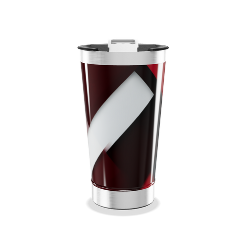 Copo Térmico - Preto com Faixa Branca