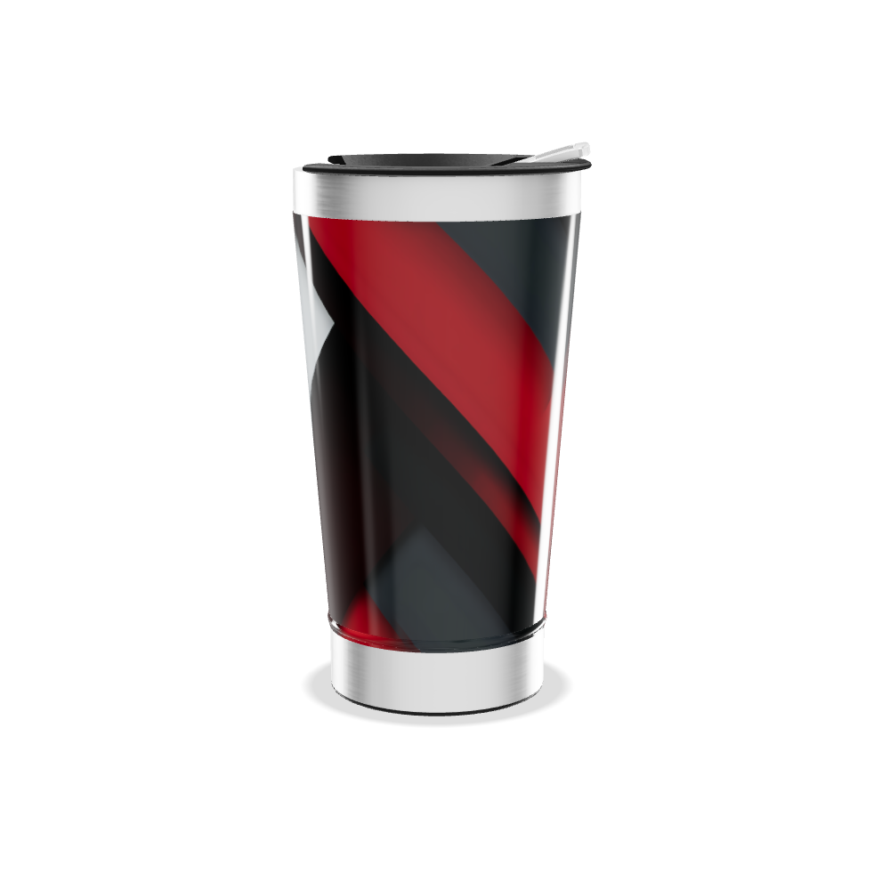 Copo Térmico - Preto com Faixa Branca