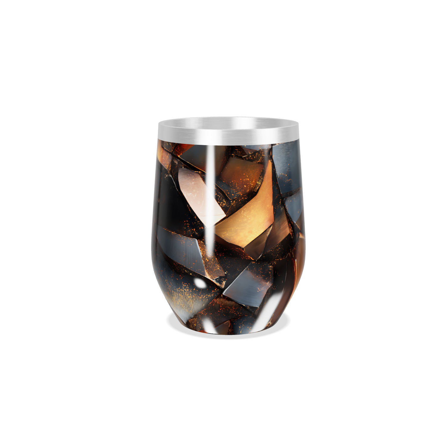 Copo Térmico Slim - Estampa Abstrata Vidro