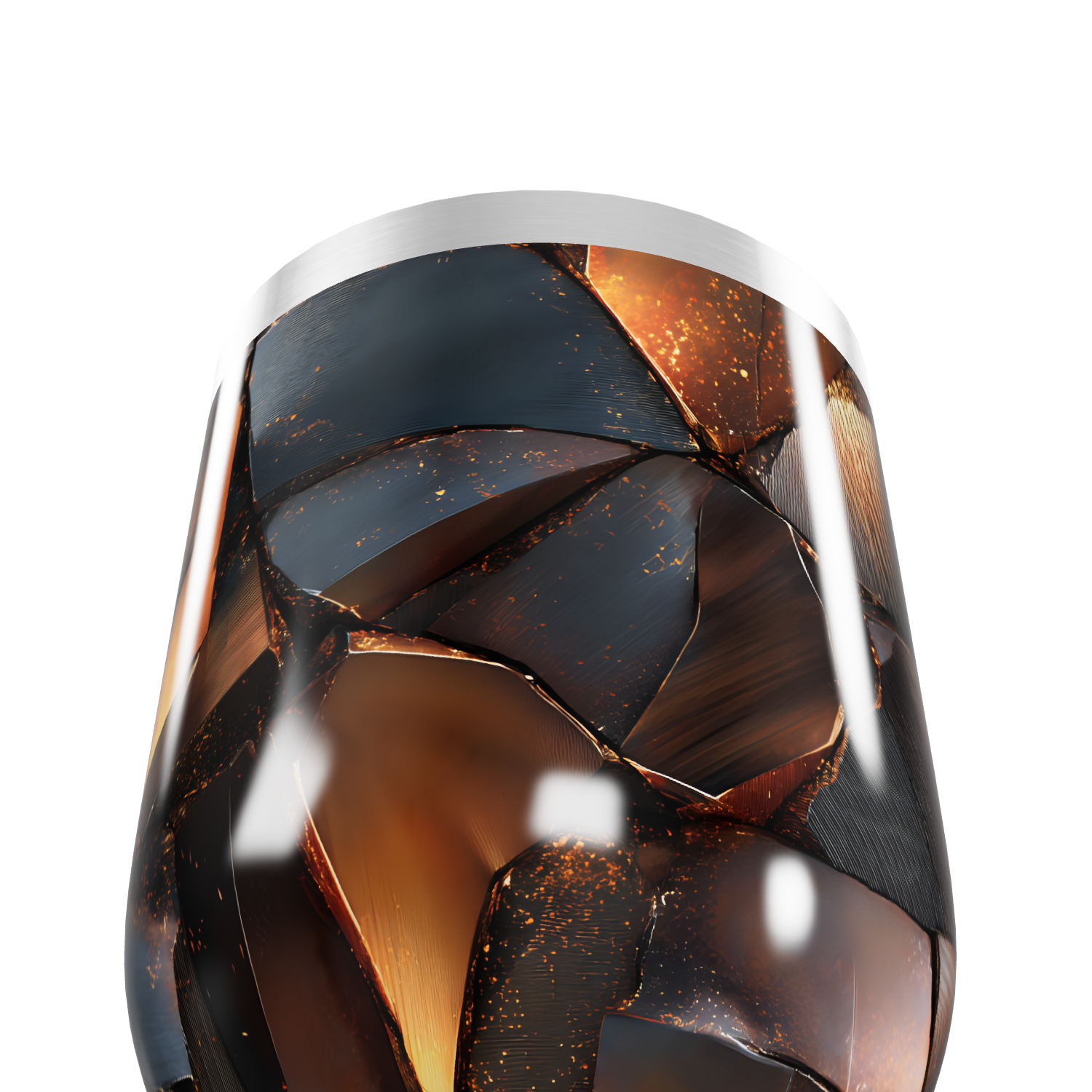 Copo Térmico Slim - Estampa Abstrata Vidro