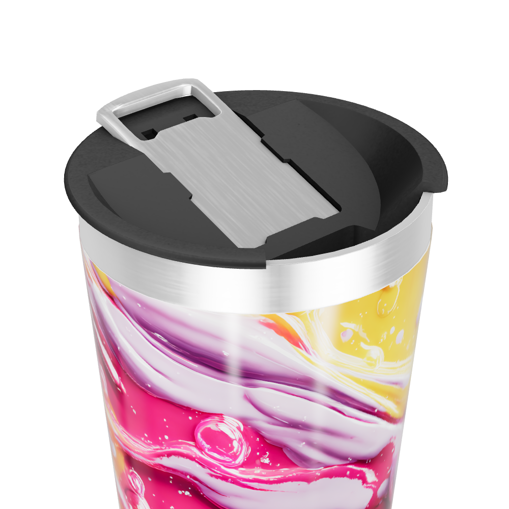 Copo Térmico - Estampa Abstrata Multicolorida