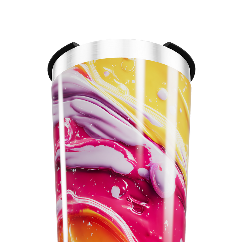 Copo Térmico - Estampa Abstrata Multicolorida