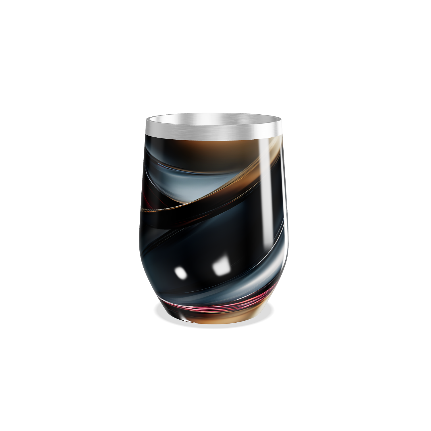 Copo Térmico Slim - Design Abstrato Aço Inox