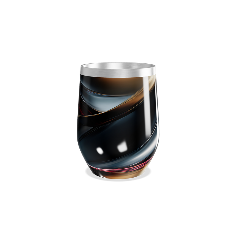 Copo Térmico Slim - Design Abstrato Aço Inox