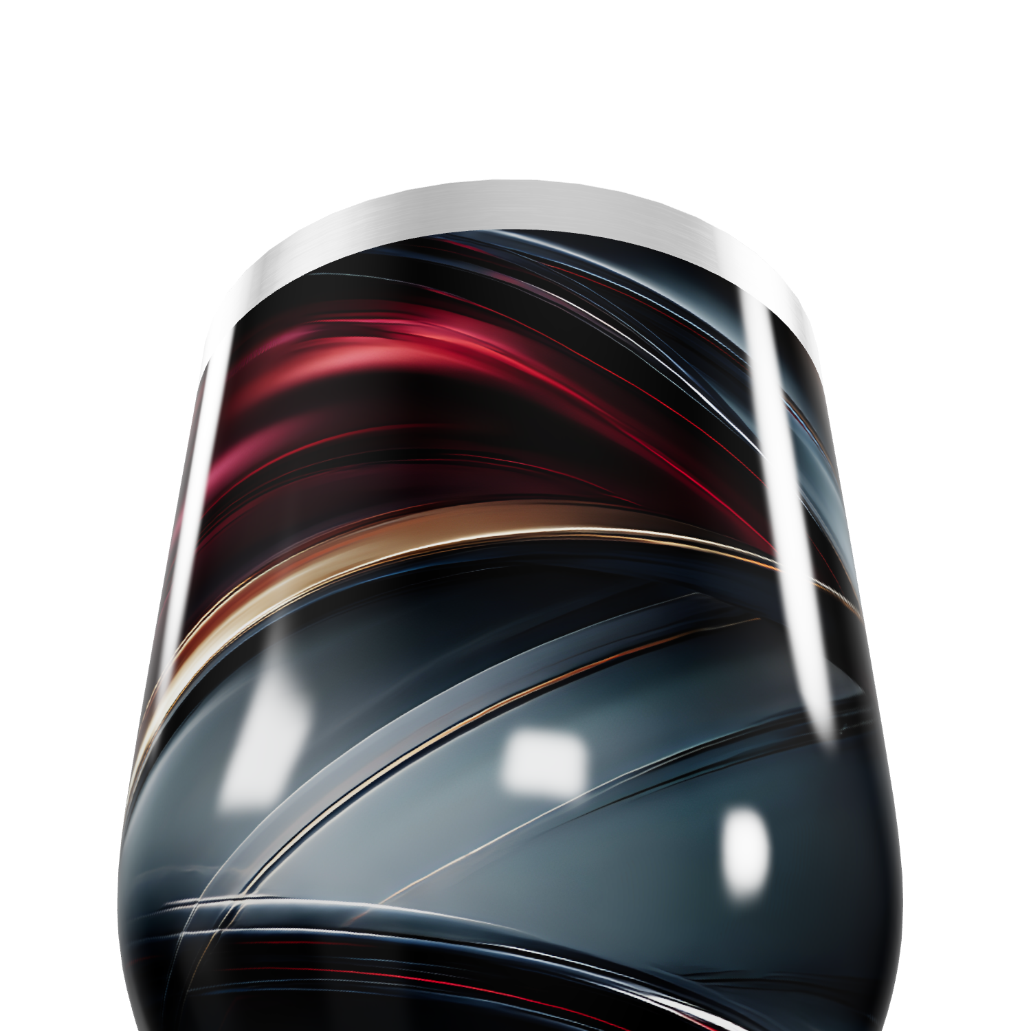 Copo Térmico Slim - Design Abstrato Aço Inox