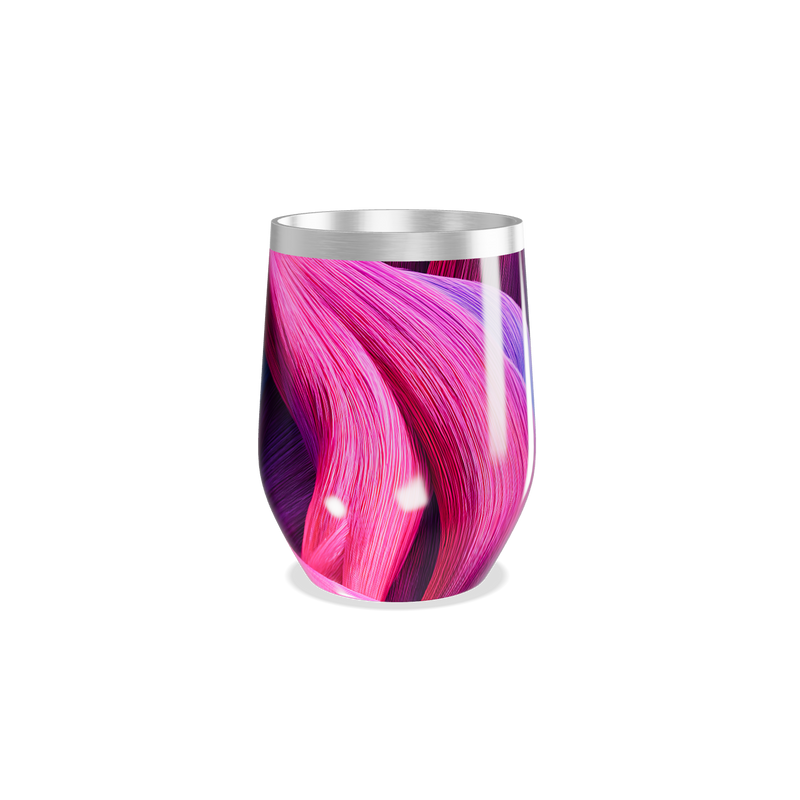 Copo Térmico Slim - Azul e Rosa Abstrato