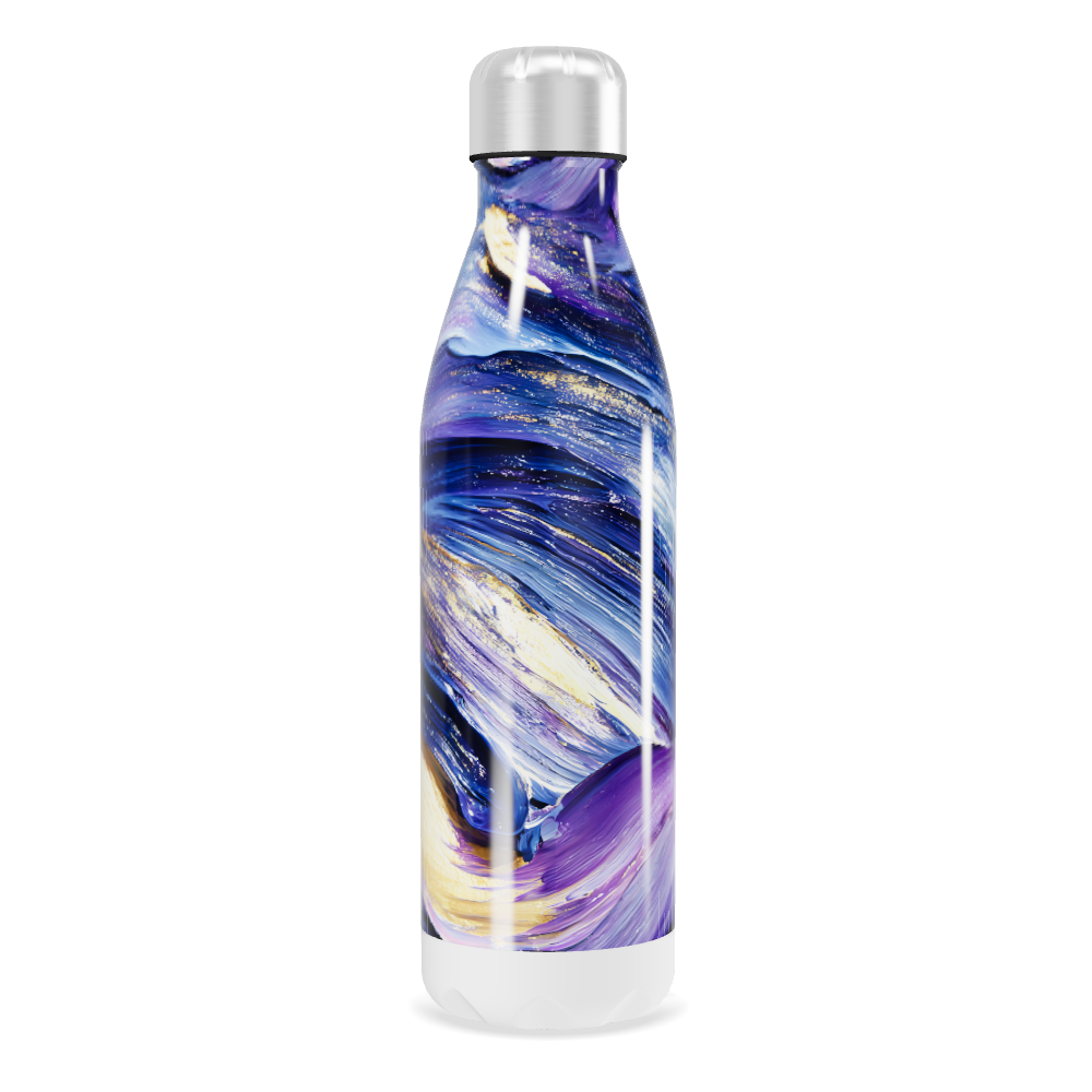 Garrafa Inox - Colorida com Estampa Abstrata