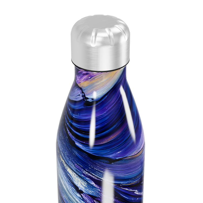 Garrafa Inox - Colorida com Estampa Abstrata