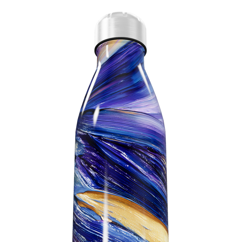 Garrafa Inox - Colorida com Estampa Abstrata