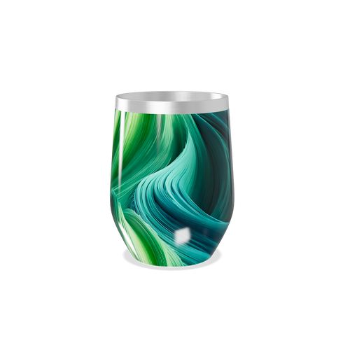 Copo Térmico Slim - Verde Abstrato Inox