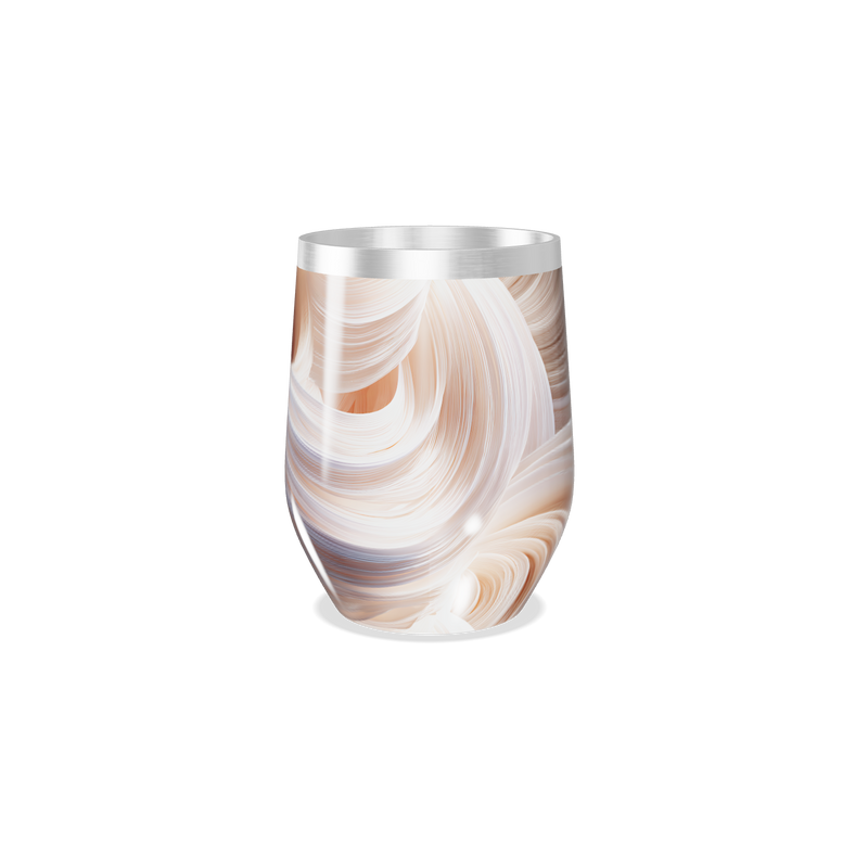 Copo Térmico Slim - Abstrato Marrom Inox