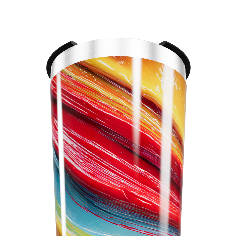 Copo Térmico - Colorido com Estampa Abstrata