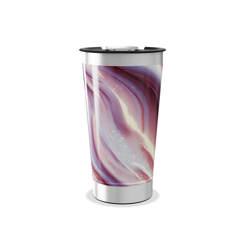 Copo Térmico - Estampa Mármore Rosa