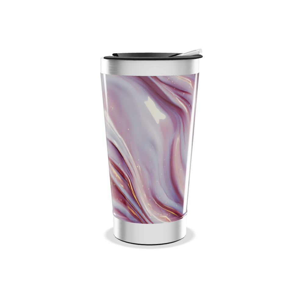 Copo Térmico - Estampa Mármore Rosa