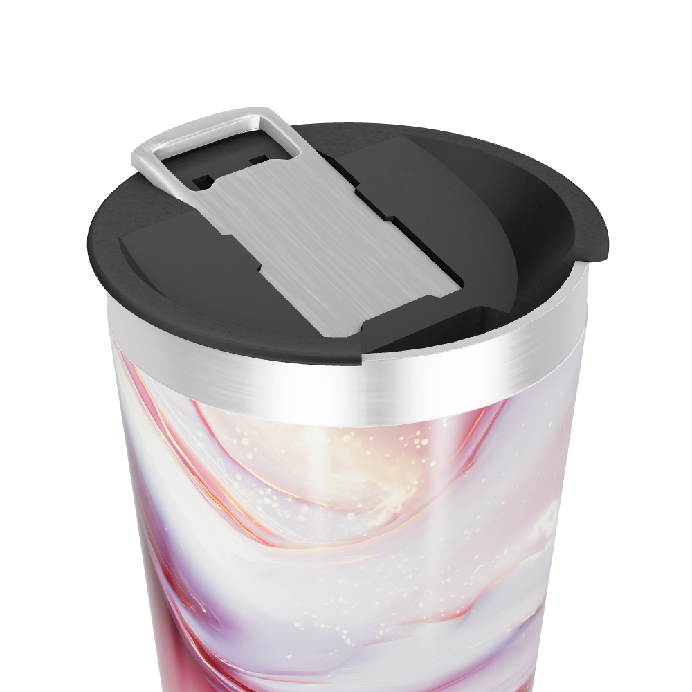 Copo Térmico - Estampa Mármore Rosa