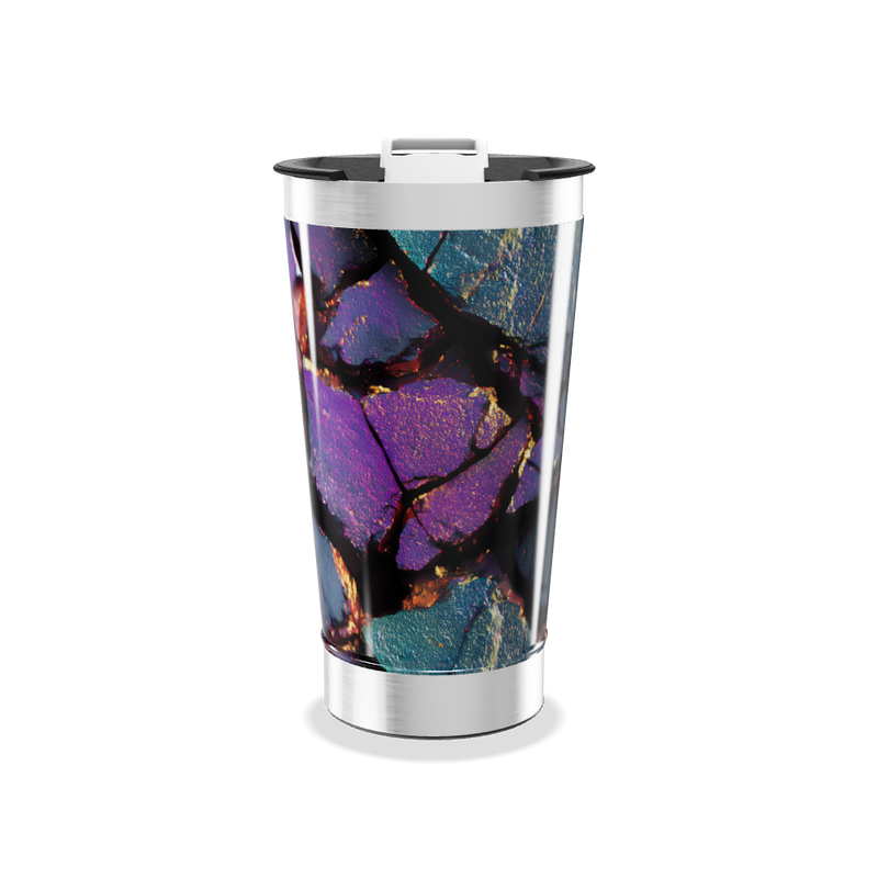 Copo Térmico - Estampa Colorida Abstrata