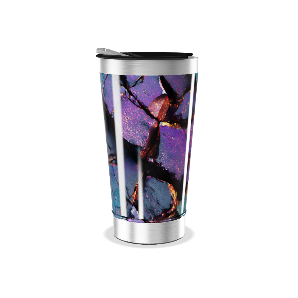 Copo Térmico - Estampa Colorida Abstrata