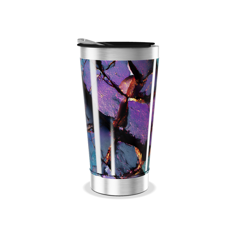 Copo Térmico - Estampa Colorida Abstrata