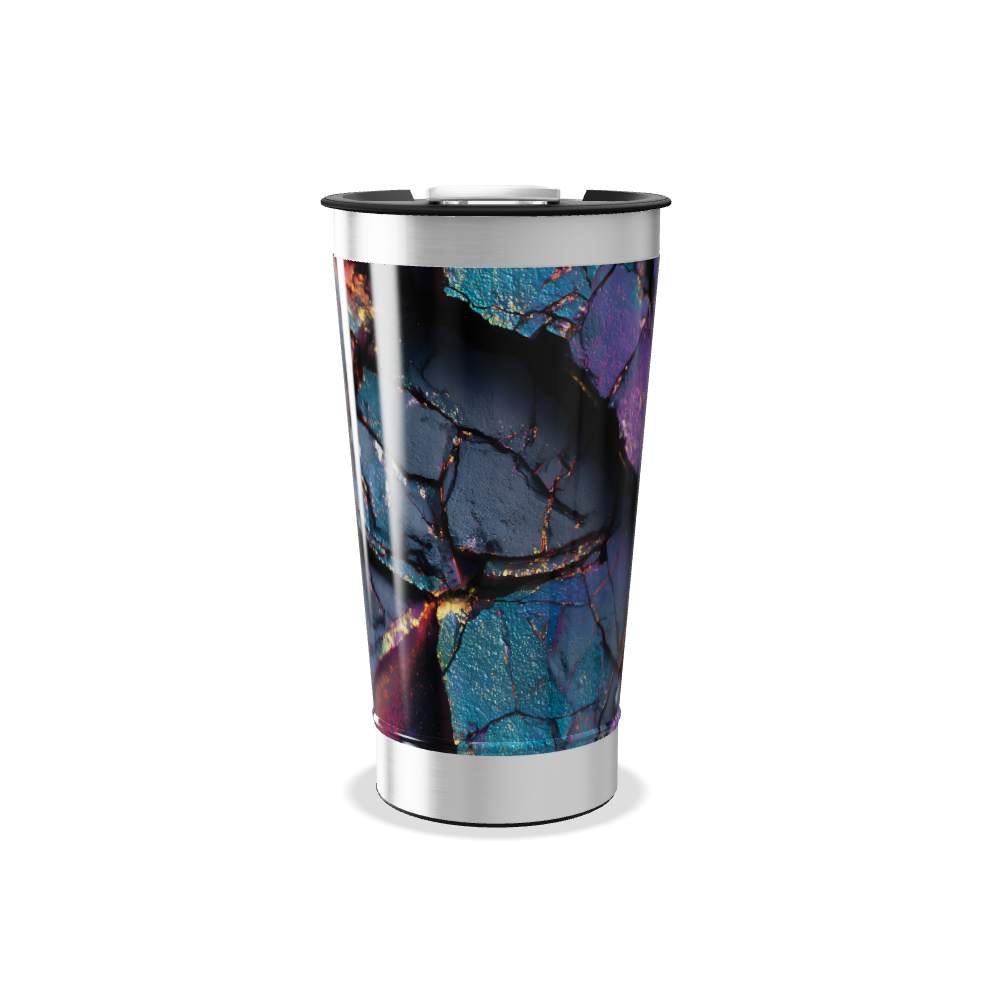 Copo Térmico - Estampa Colorida Abstrata