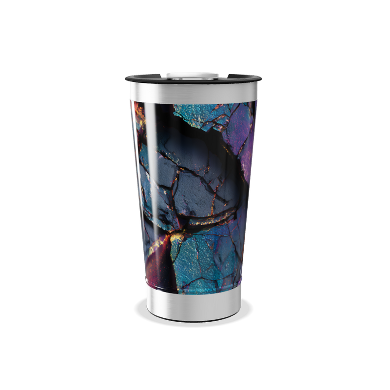 Copo Térmico - Estampa Colorida Abstrata