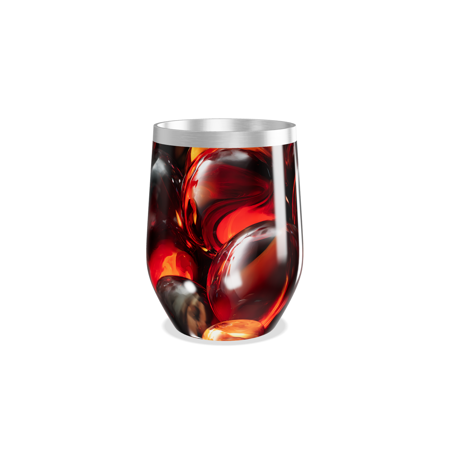 Copo Térmico Slim - Transparente com Gelo Colorido