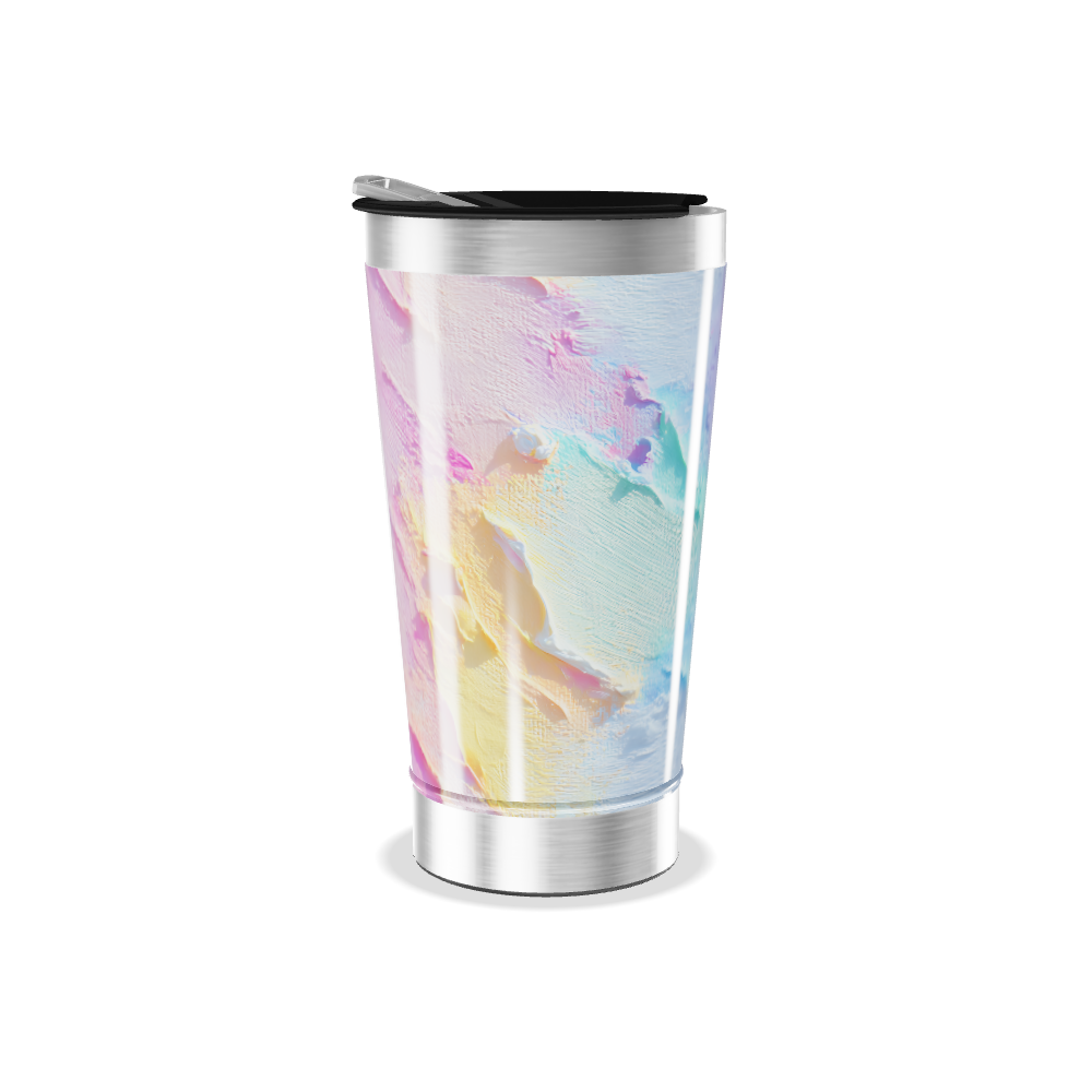 Copo Térmico - Efeito Marmorizado Pastel