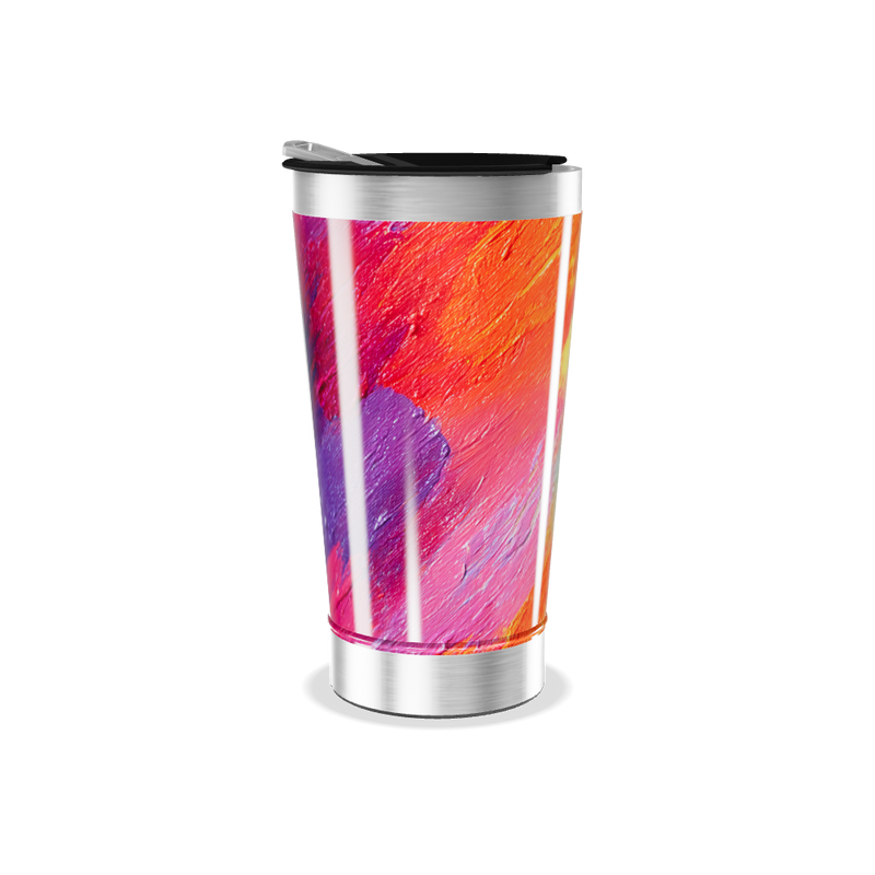 Copo Térmico - Estampa Abstrata Colorida