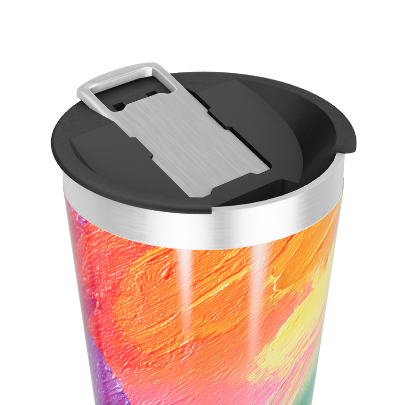 Copo Térmico - Estampa Abstrata Colorida