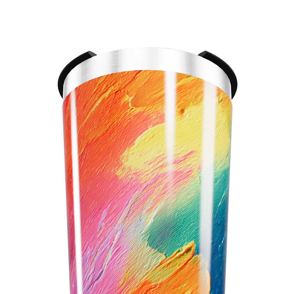Copo Térmico - Estampa Abstrata Colorida