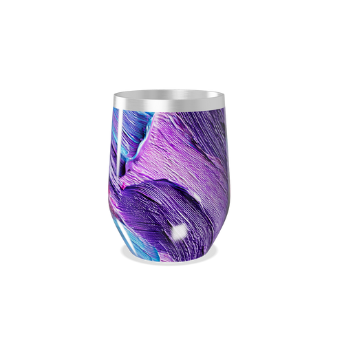 Copo Térmico Slim - Abstrato Roxo e Azul