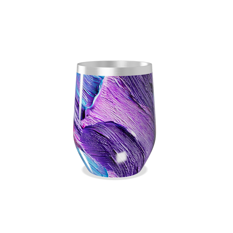 Copo Térmico Slim - Abstrato Roxo e Azul