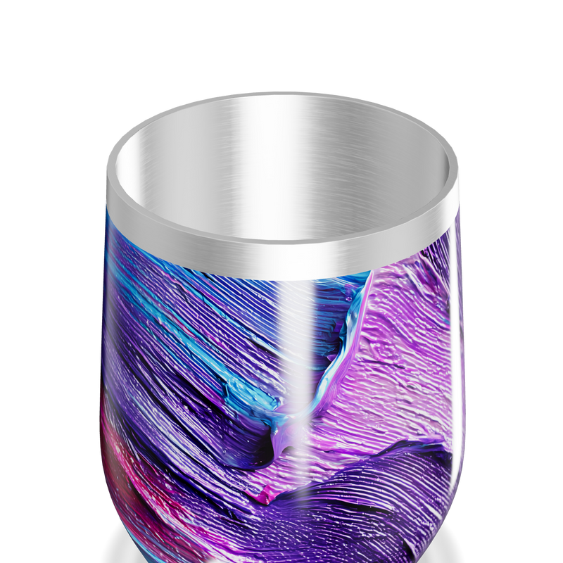 Copo Térmico Slim - Abstrato Roxo e Azul