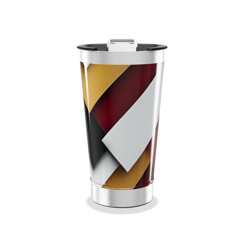 Copo Térmico - Estampa geométrica colorida