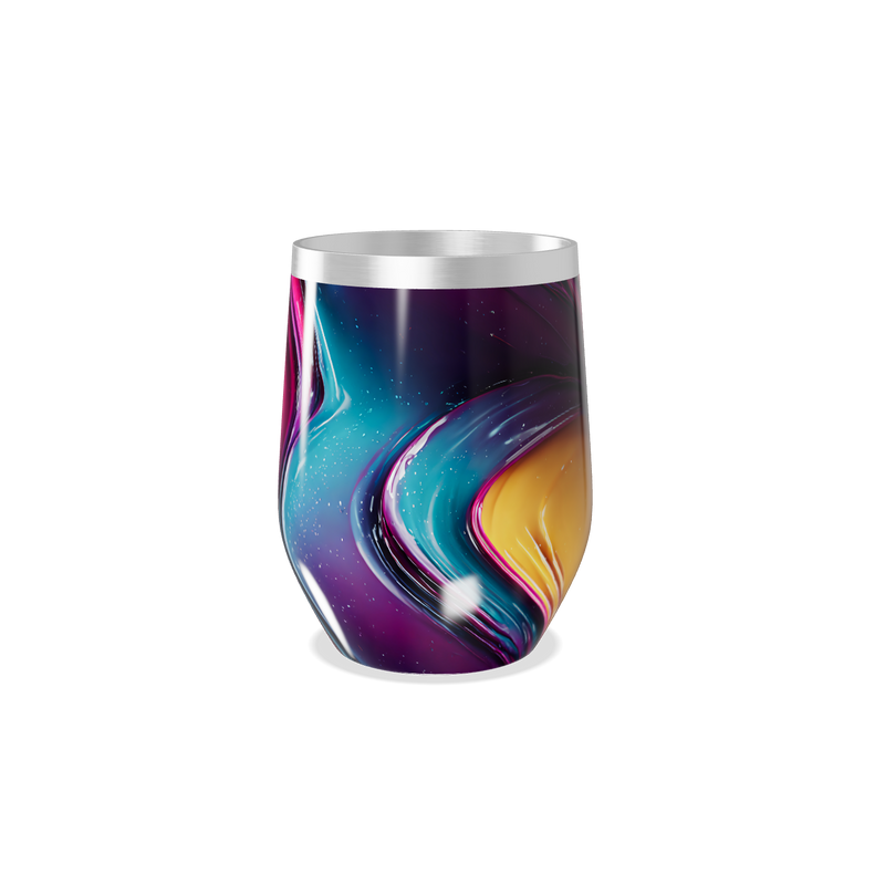 Copo Térmico Slim - Cores Abstratas Aço Inox