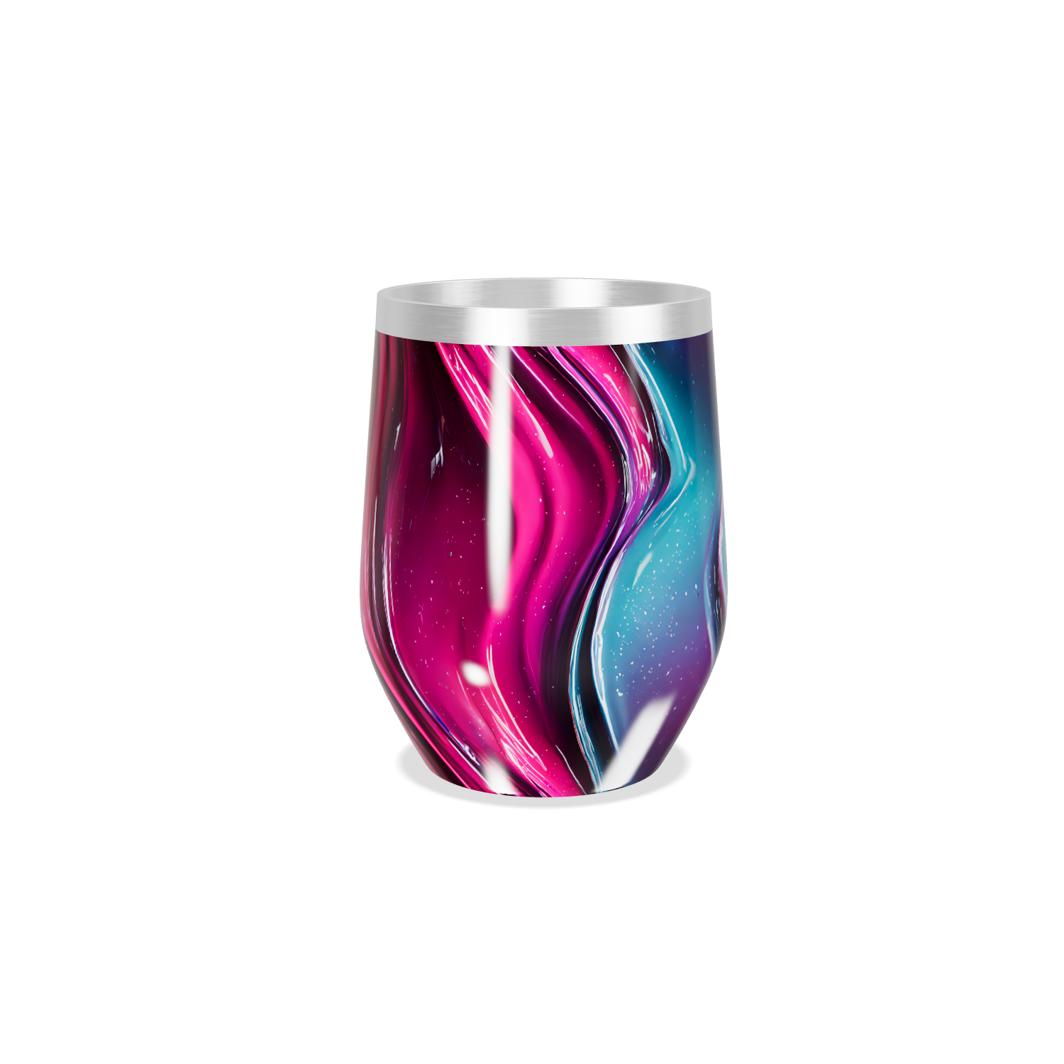 Copo Térmico Slim - Cores Abstratas Aço Inox