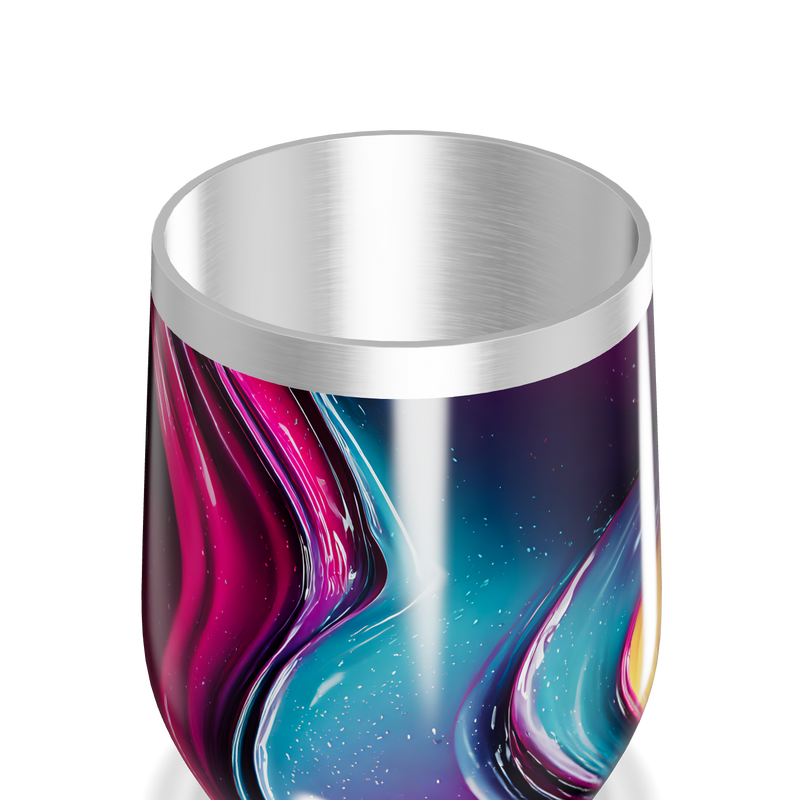 Copo Térmico Slim - Cores Abstratas Aço Inox