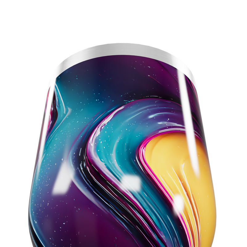 Copo Térmico Slim - Cores Abstratas Aço Inox