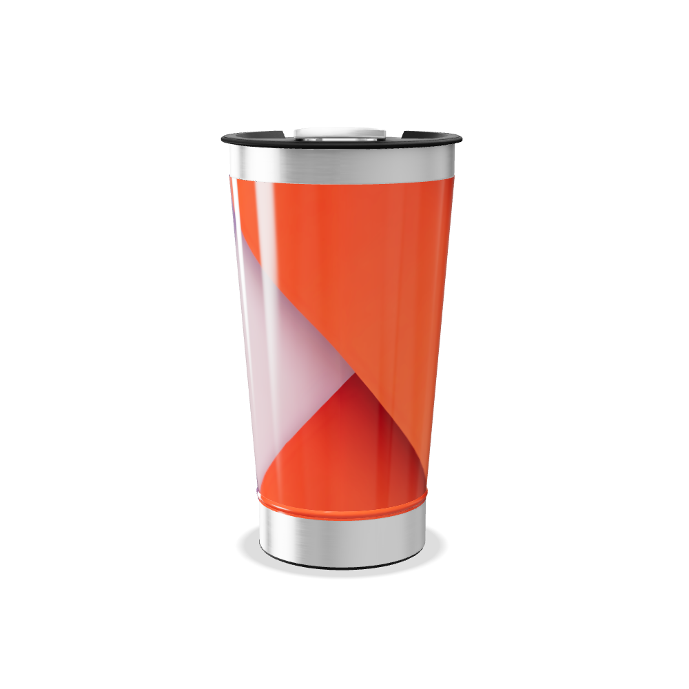 Copo Térmico - Roxo e Laranja Aço Inox