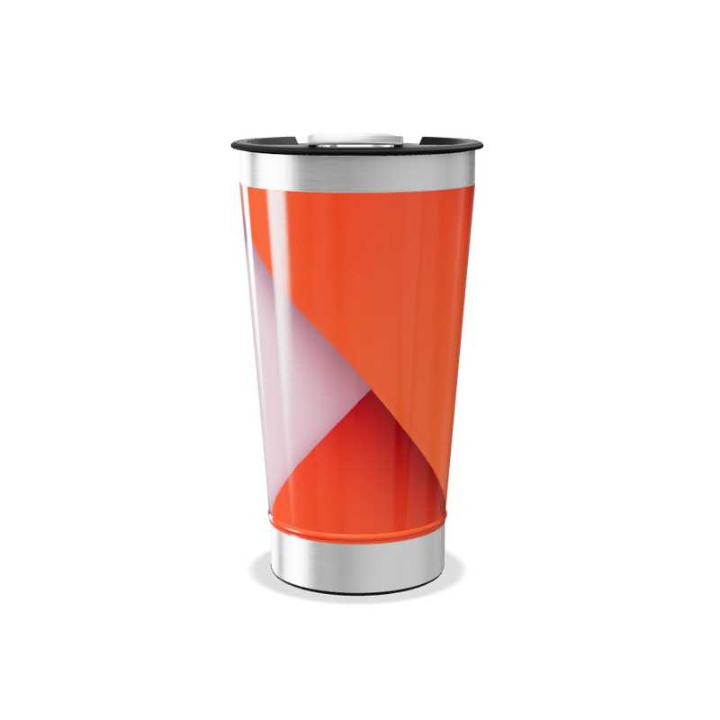 Copo Térmico - Roxo e Laranja Aço Inox