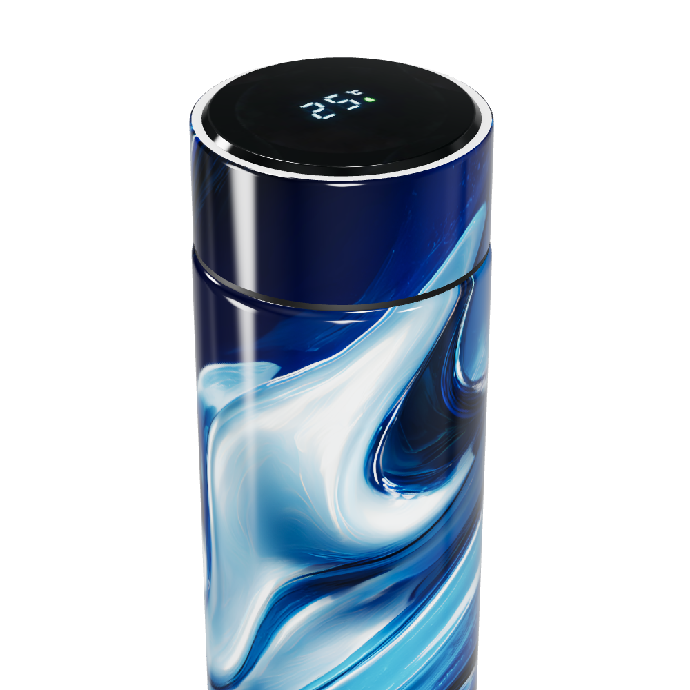 Garrafa Térmica Touch - Azul Marmorizada