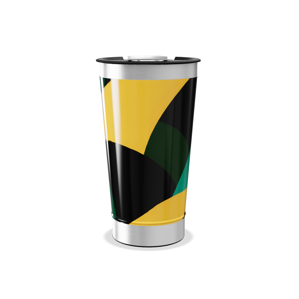 Copo Térmico - Design Verde Abstrato