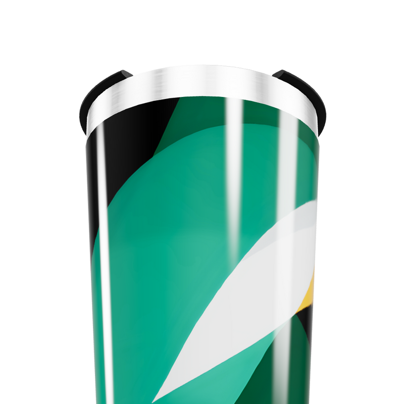 Copo Térmico - Design Verde Abstrato