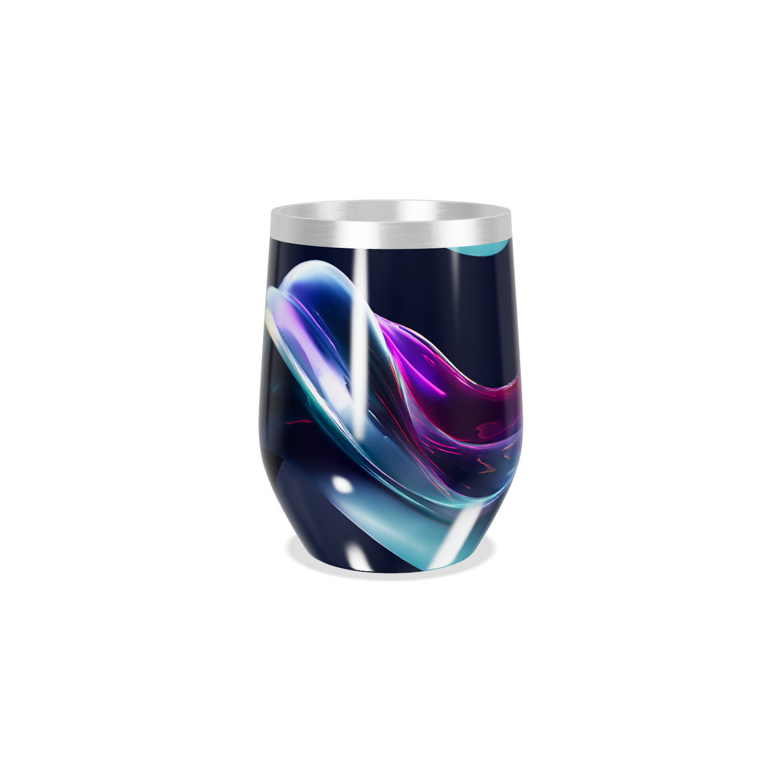 Copo Térmico Slim - Design Neon Inox