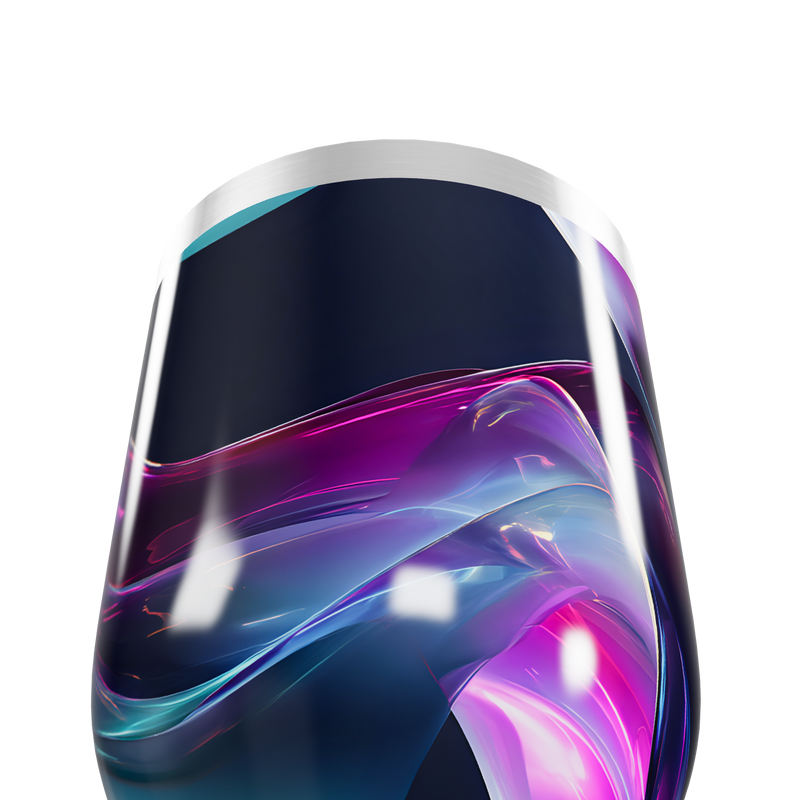 Copo Térmico Slim - Design Neon Inox