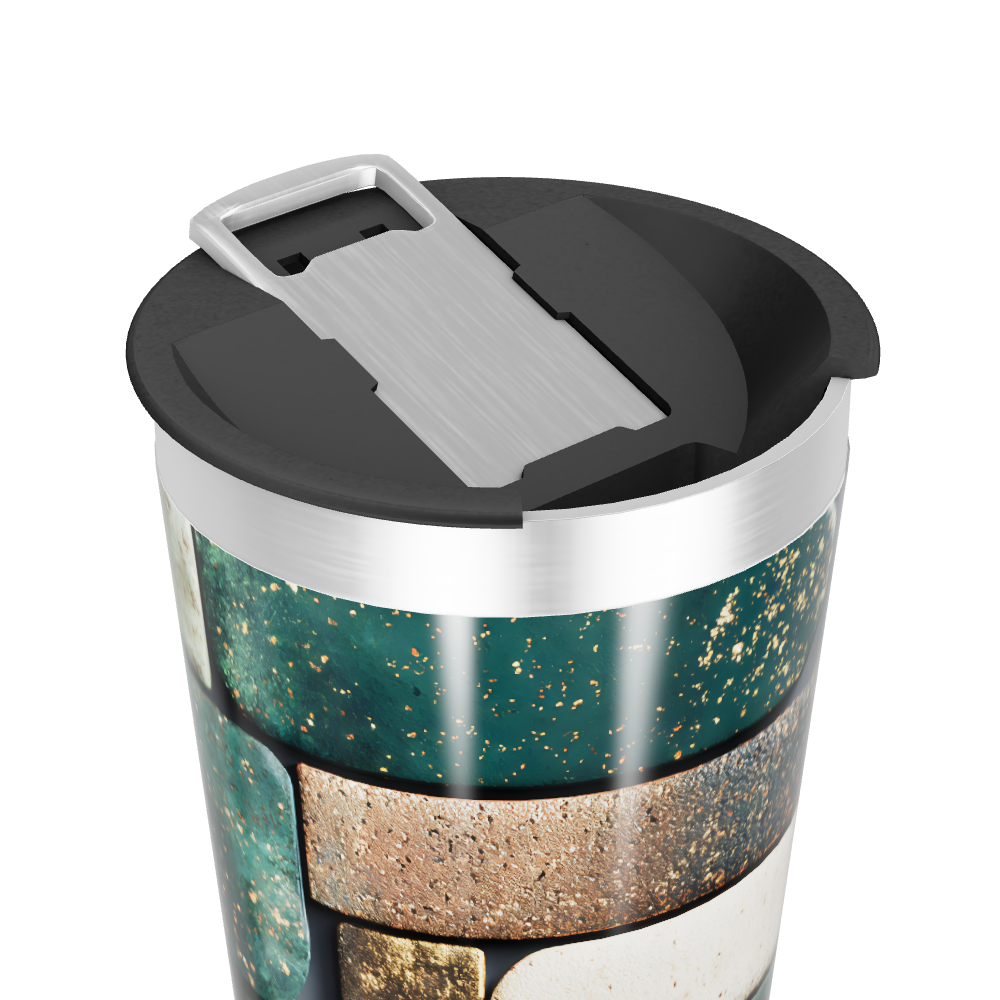 Copo Térmico - Estampa Pedras Coloridas