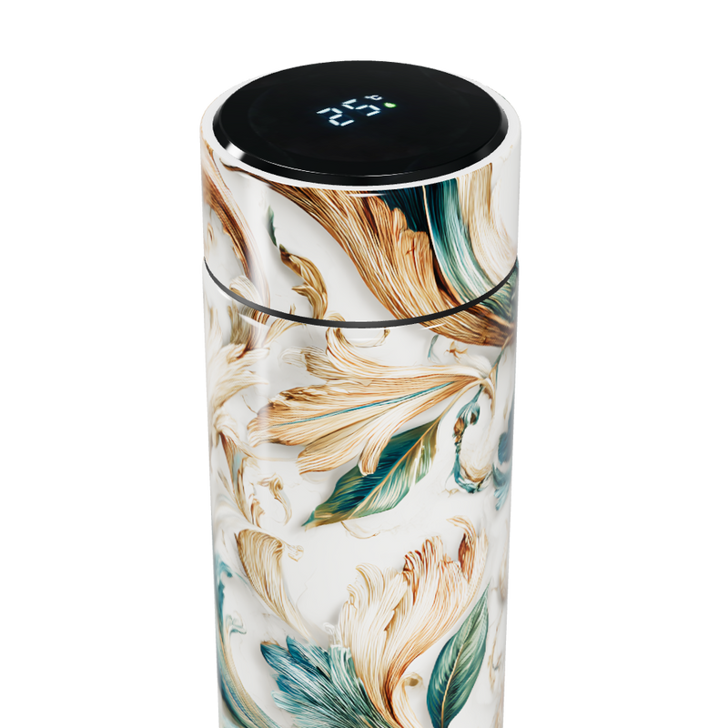Garrafa Térmica Touch - Floral com Visor Digital