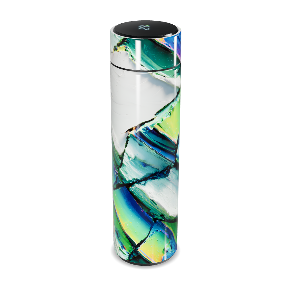 Garrafa Térmica Touch - Design Abstrato Colorido