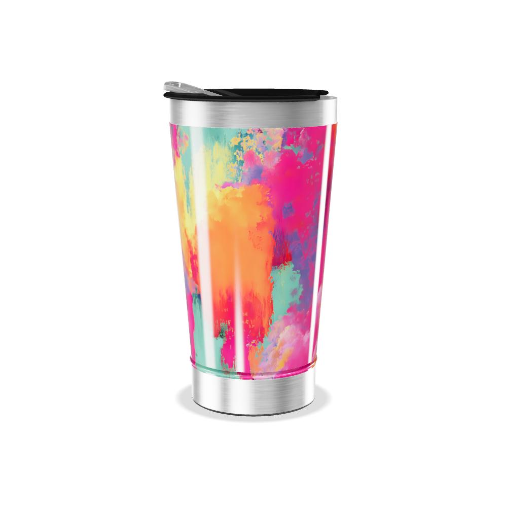 Copo Térmico - Estampa Colorida Aço Inox