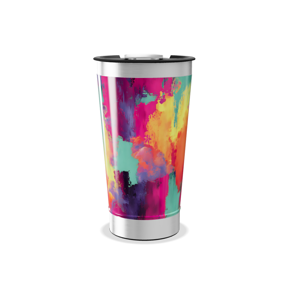 Copo Térmico - Estampa Colorida Aço Inox